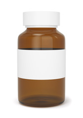 Glass blank medicine bottle