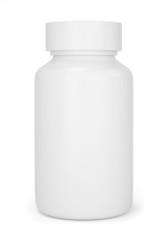 Realistic blank medicine bottle