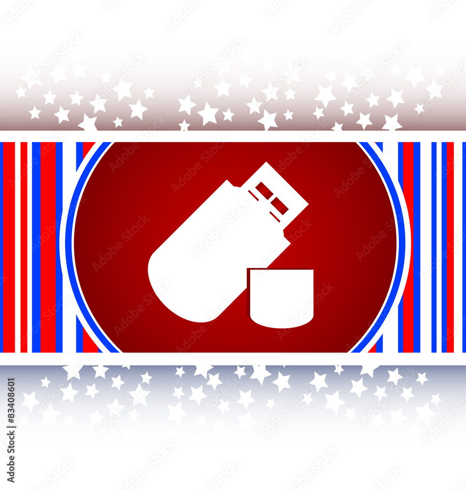 Poster usb flash drive web glossy icon on white background vector
