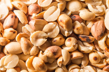 close-up peanuts texture background