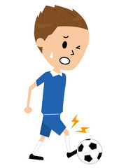 サッカー　膝の痛み　怪我