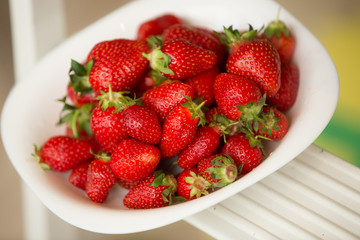 Fresh strawberry fruit diet summer