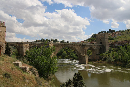 Toledo. Spain. San Martin's Bridge.