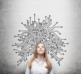 Beautiful information technology specialist 