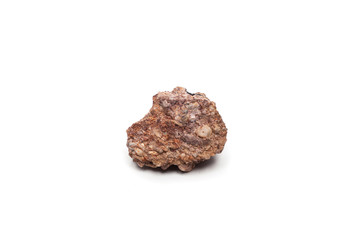Isolated conglomerate stone, one kind of sedimentary rock