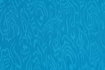 Papier Peint photo autocollant Poussière Blue cyan silk damask fabric with moire pattern