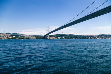 Istanbul, Turkey. First Bosphorus Bridge