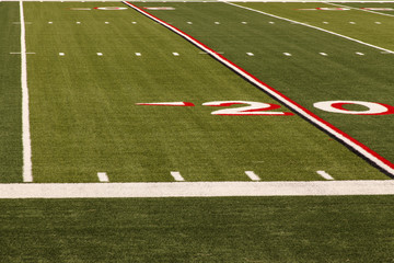 American Football - 20 yard Markierung