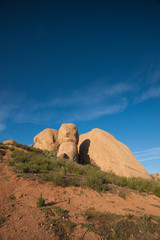 Trail to Boulders in California