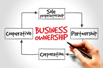 Business ownership mind map concept