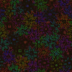 Rainbow flower seamless pattern