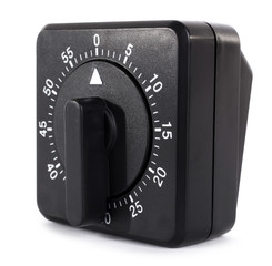 Black kitchen timer