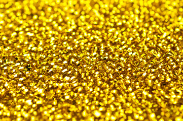 golden defocused bokeh lights background