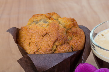 Muffin with coffee