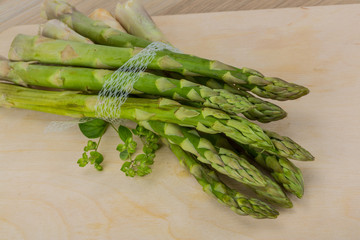 Raw asparagus
