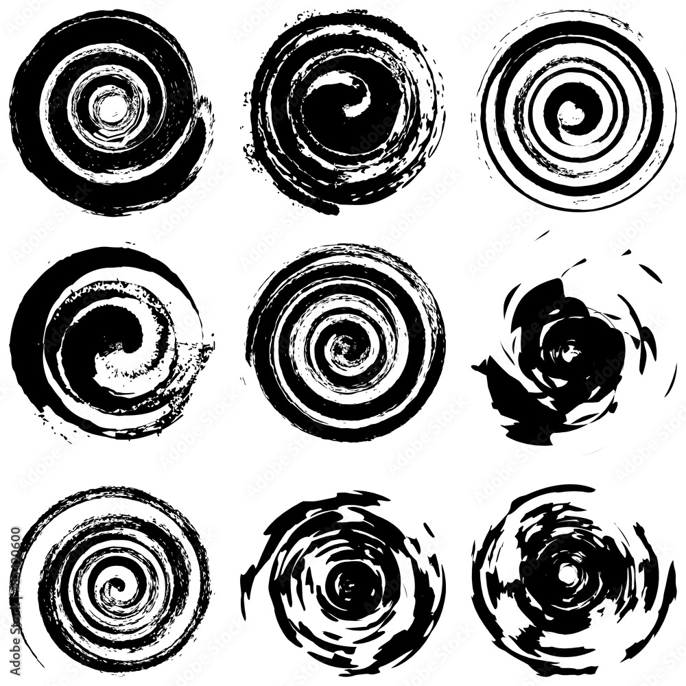 Wall mural grunge spiral