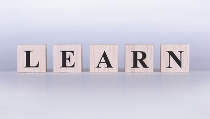 Fototapeta premium Learn Word cubes photo