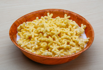 Cereal breakfast with milk