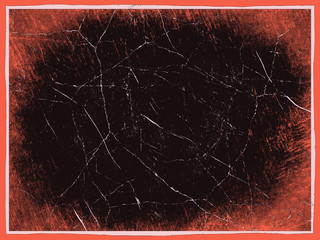 Scratched abstract background with pink frame border.