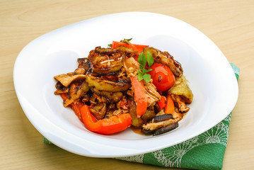 Chicken with vegetables