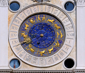 Zodiac clock San Marco