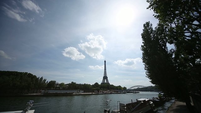 River Seine, Paris, with the Eiffel Tower
