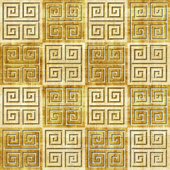 Abstract decorative tiles - seamless pattern - papyrus texture