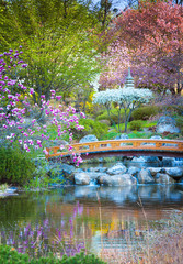 Obrazy na Szkle  Japoński ogród