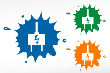 Electric plug - color blob