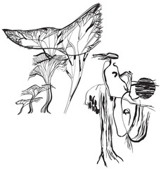 Art of Line Art - In the wind