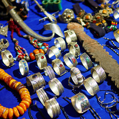Traditional market in Chefchaouen, Morocco