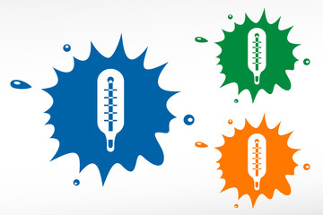 Color blob. Medical equipment. Thermometer