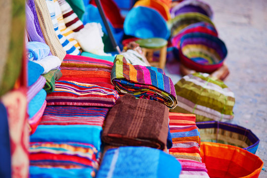 Traditional market in Chefchaouen, Morocco