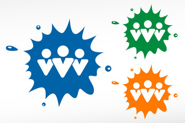 Social network color blob