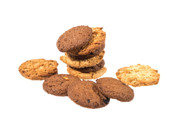 Fototapeta na wymiar Cookies on a white background