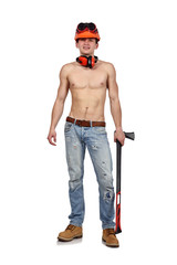handyman with ax