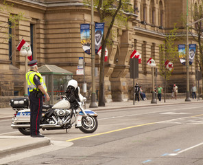 police officer on duty