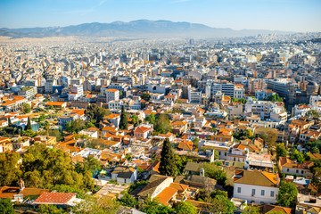 Athens cityscape view