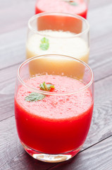 pineapple smoothie and Watermelon smoothie