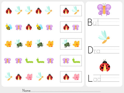 pattern images - Worksheet for education