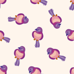 bird cartoon design , cartoon seamless pattern background