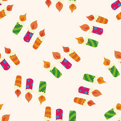 birthday candle , cartoon seamless pattern background