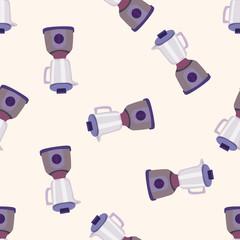 kitchenware juicer , cartoon seamless pattern background
