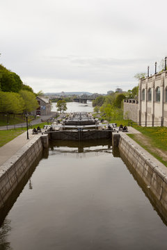 Rideau Canal locks in Ottawa