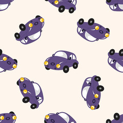 transportation car , cartoon seamless pattern background