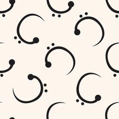 music note , cartoon seamless pattern background