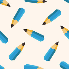 stationery pencil , cartoon seamless pattern background