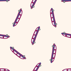 transportation limo , cartoon seamless pattern background