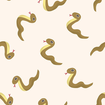 animal snake cartoon , cartoon seamless pattern background