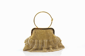 Gold clutch.